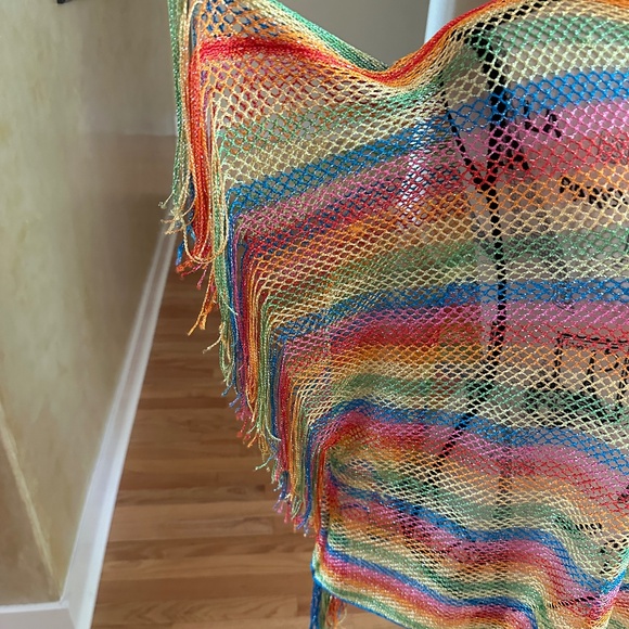 Crochet Multicolor Coverup Swimsuit Coverup - Picture 6 of 11